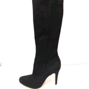 International concepts black suede stiletto Boots.